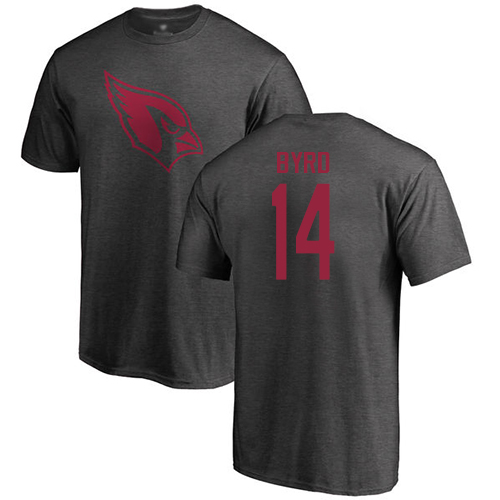 Arizona Cardinals Men Ash Damiere Byrd One Color NFL Football #14 T Shirt